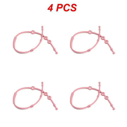4pcs Baby Pacifier Chain Soft Silicone Toy Safety Straps Teething
