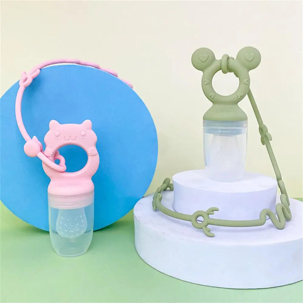 4pcs Baby Pacifier Chain Soft Silicone Toy Safety Straps Teething