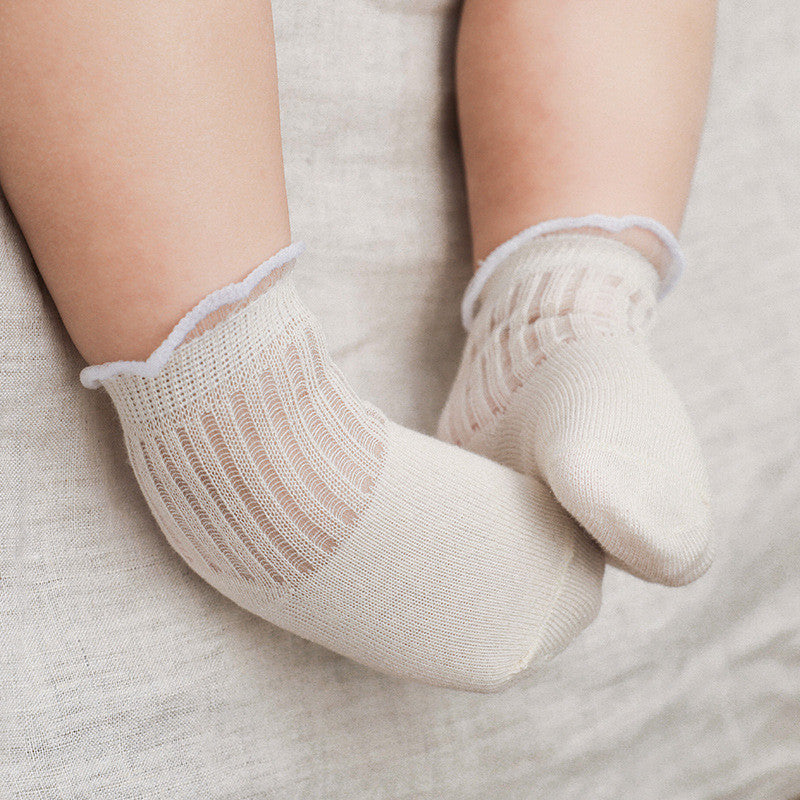 5Pairs/Pack Baby Socks New born Summer Mesh Thin Baby Socks for Girls