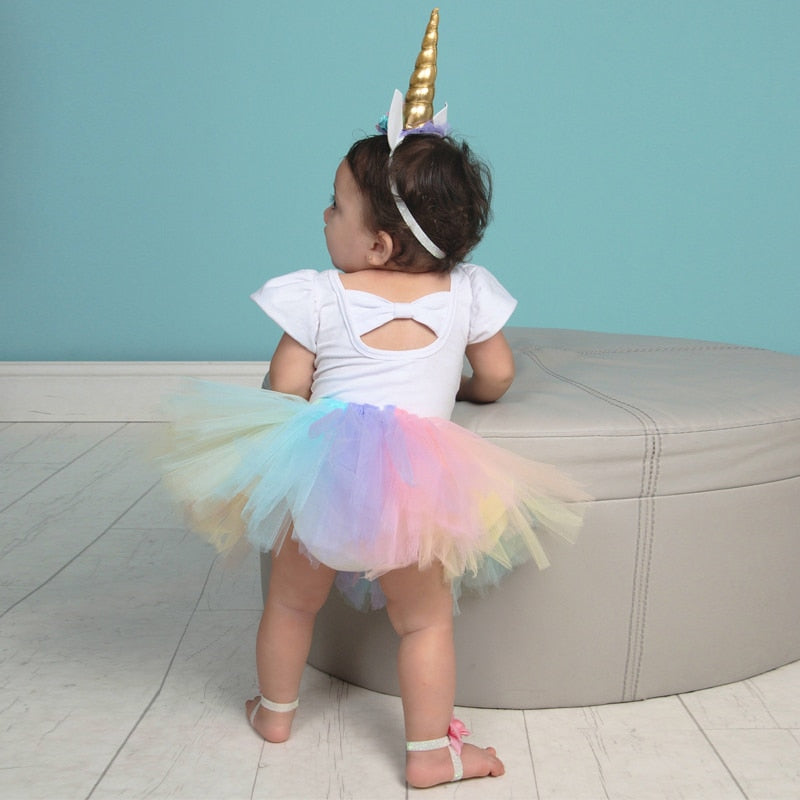 Baby Girl Clothes Dresses 1 Year Unicorn Dress 1st