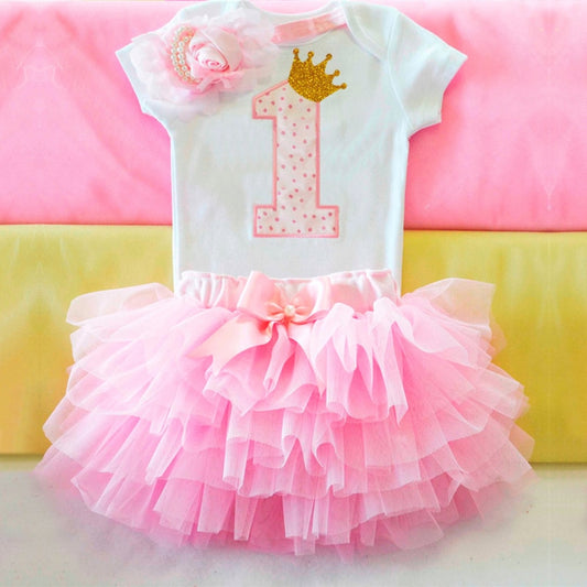 Cute Pink My Little Girl First 1st Birthday Party