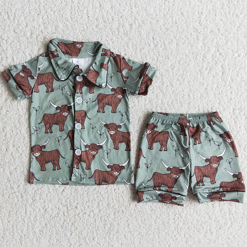Wholesale Baby Girls Designer Clothes Pajamas Set Boutique Kids Girls
