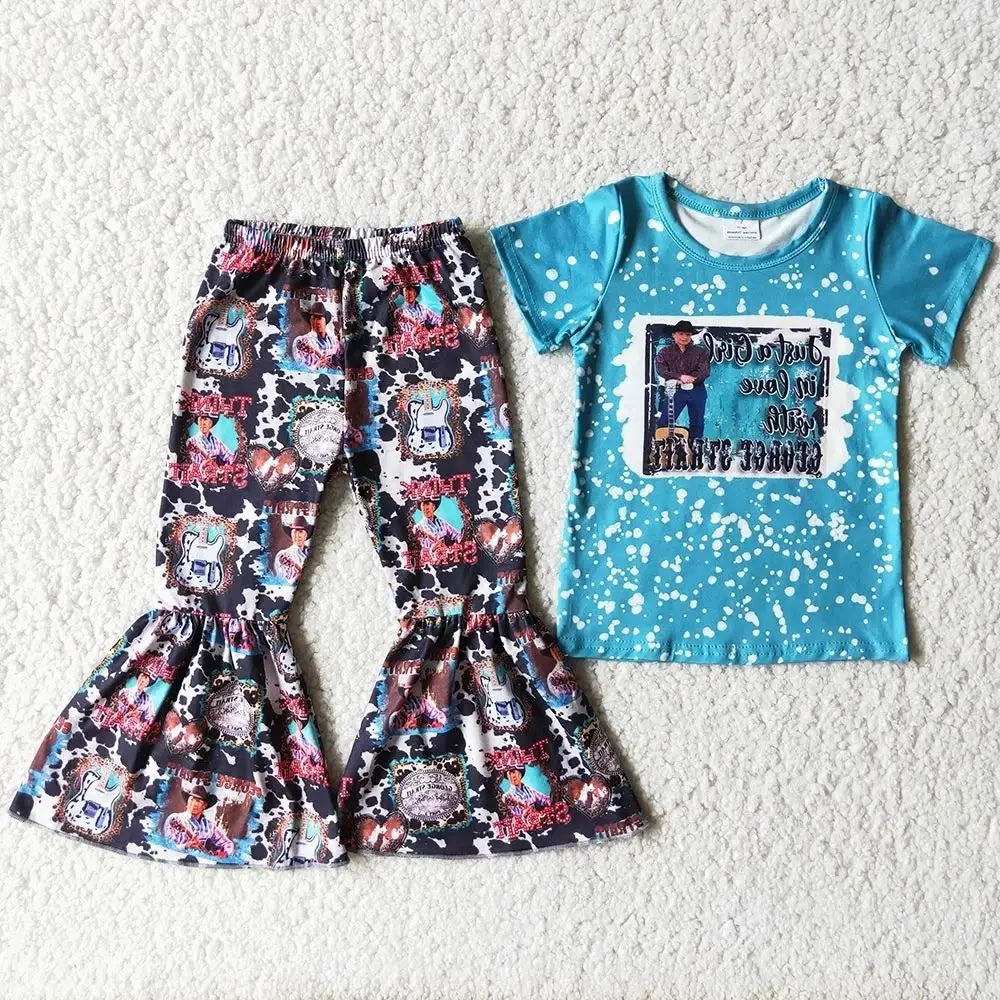 RTS Wholesale Baby Girl Clothes Western Kids Boutique Outfit Fashion