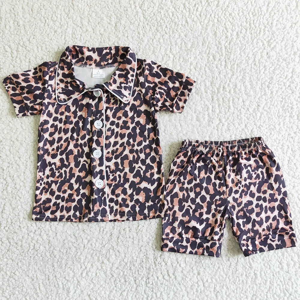 Wholesale Baby Girls Designer Clothes Pajamas Set Boutique Kids Girls